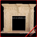 Imitation Yellow Roman Marble Fireplace